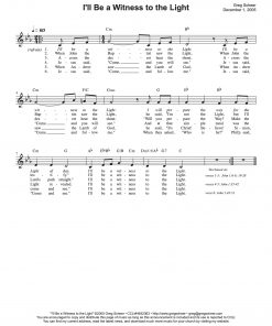 I'll Be a Witness to the Light