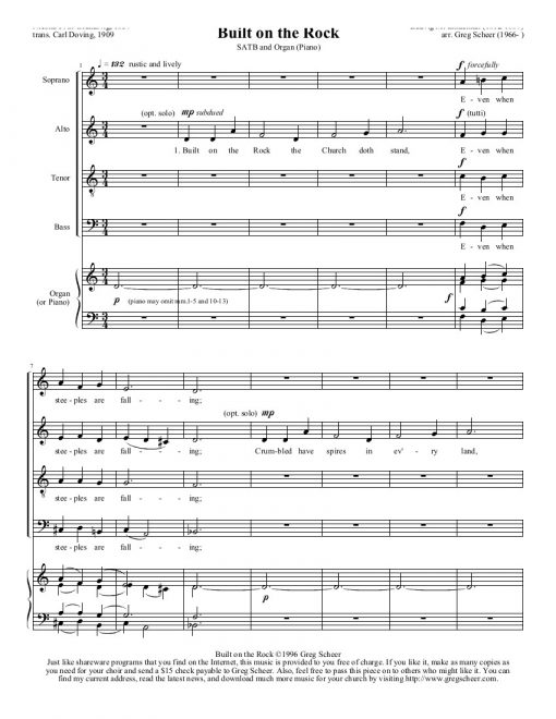 Built on the Rock (KIRKEN DEN ER ET GAMMELT HUS)