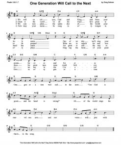 one_generation-lead-page-0 One Generation Will Call to the Next