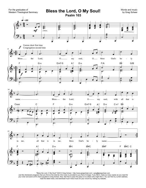 Psalm 103: Bless the Lord, O My Soul!