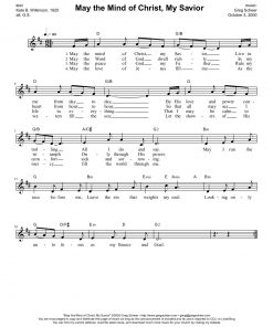 May the Mind of Christ My Savior