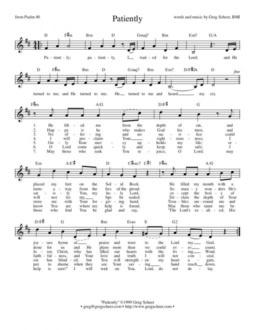 Psalm 40: Patiently