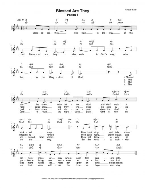 Psalm 1: Blessed Are They