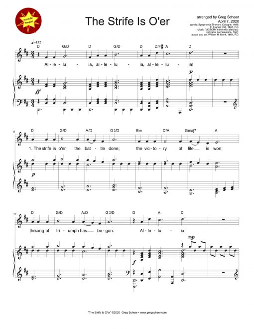 The Strife Is O'er (VICTORY)