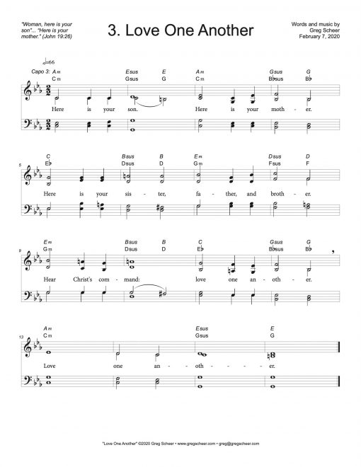 Seven Last Words: 3. Love One Another