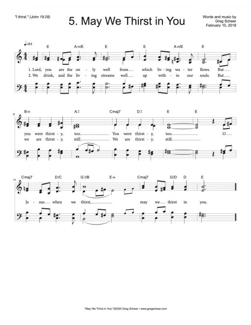 Seven Last Words: 5. May We Thirst in You