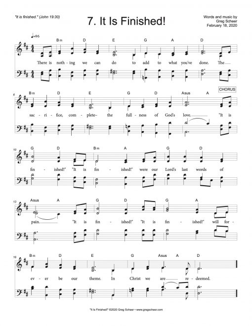 Seven Last Words: 7. It Is Finished!