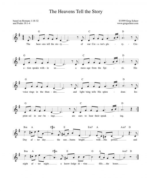 Psalm 19: The Heavens Tell the Story