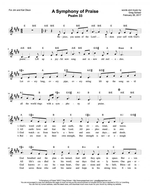 Psalm 33: A Symphony of Praise