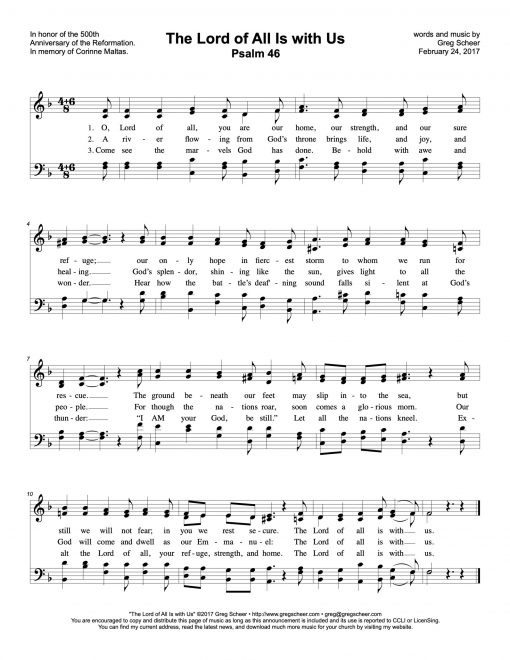 Psalm 46: The Lord of All Is with Us