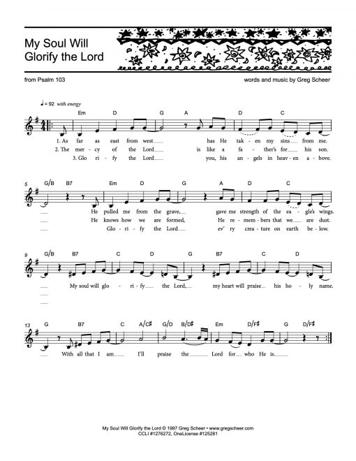 Psalm 103: My Soul Will Glorify the Lord