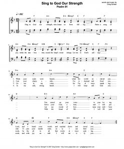 psalm_081-sing_to_god_our_strength - Leadsheet Psalm 81: Sing to God Our Strength