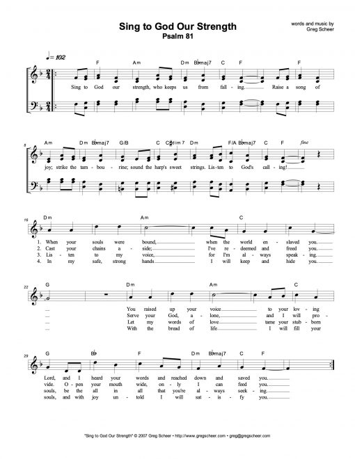 Psalm 81: Sing to God Our Strength