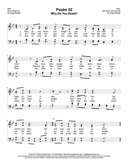 Psalm 52: Why Do You Boast?