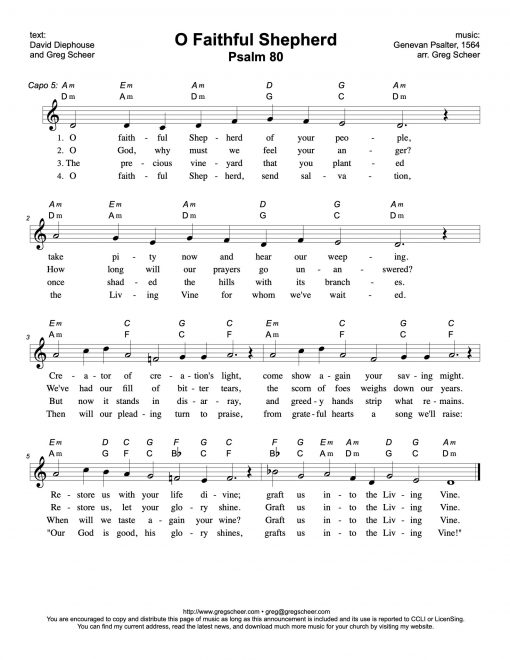 Psalm 80: O Faithful Shepherd