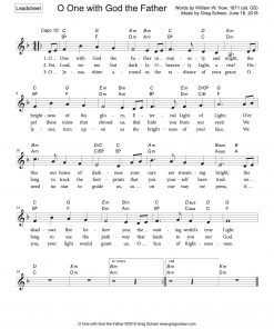 o_one_with_god_the_father-leadsheet O One with God the Father