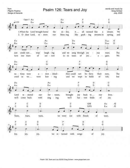 Psalm 126: Tears and Joy