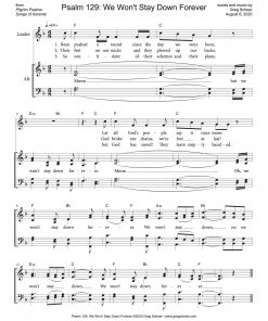 Psalm 129: We Won't Stay Down Forever