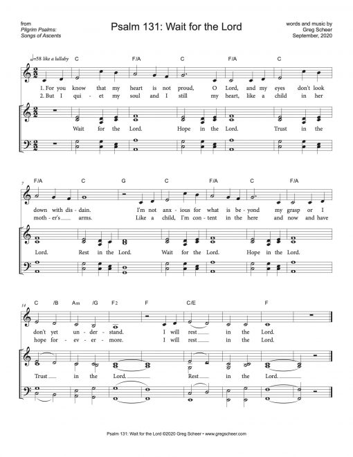 Psalm 131: Wait for the Lord