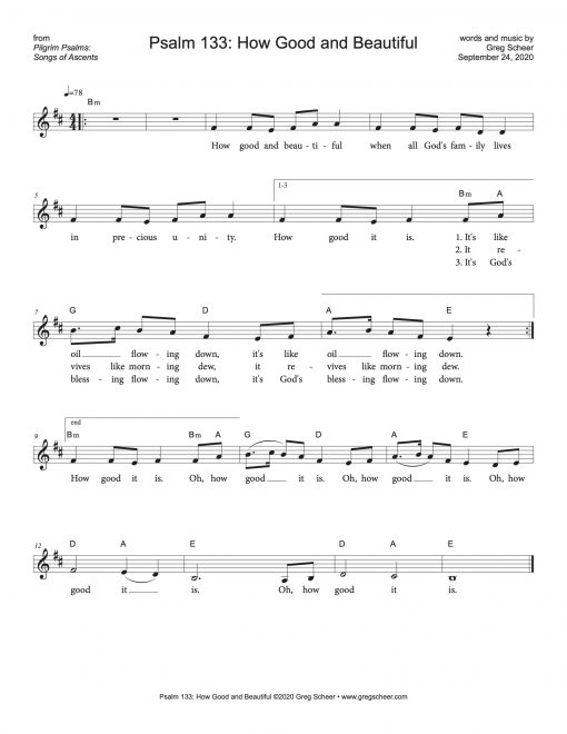 Psalm 133: How Good and Beautiful