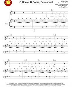 o_come_emmanuel-piano-justaddpeople O Come, O Come, Emmanuel (VENI IMMANUEL)