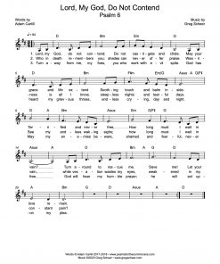 Psalm 6: Lord, My God, Do Not Contend