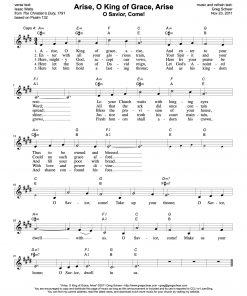 Psalm 132: Arise, O King of Grace, Arise (O Savior, Come)