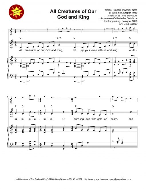 All Creatures of Our God and King (LASST UNS ERFREUN)