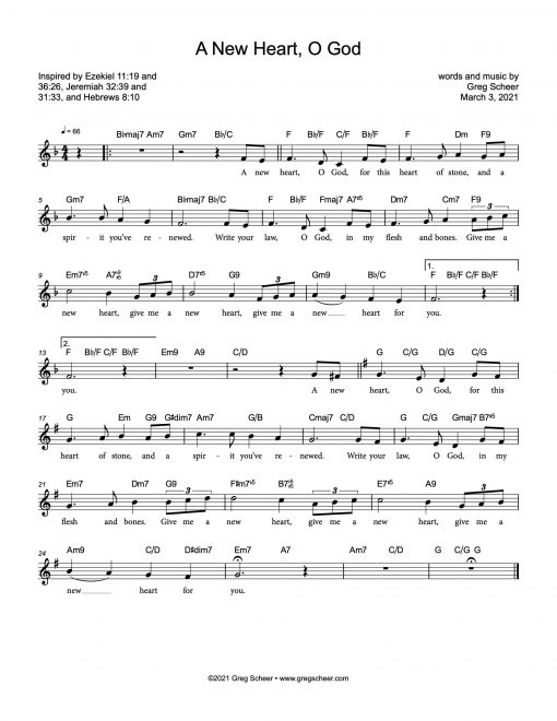 A New Heart, O God
