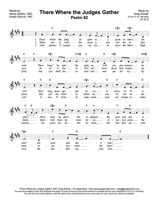 Psalm 82: There Where the Judges Gather