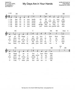 My Days Are in Your Hands