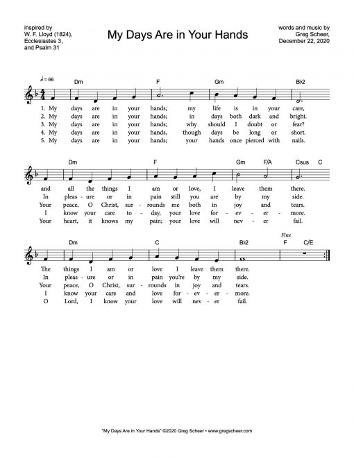 my_days_are_in_your_hands-lead My Days Are in Your Hands