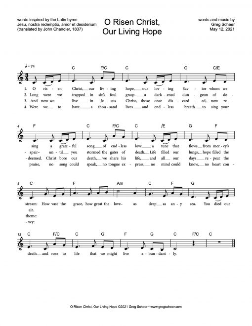 O Risen Christ, Our Living Hope