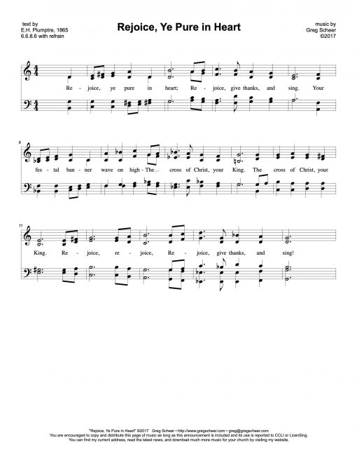Rejoice, Ye Pure in Heart