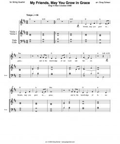 my_friends_may_you_grow-strings My Friends, May You Grow in Grace (string orchestra)