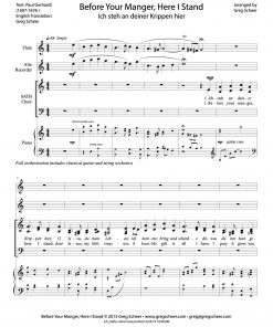 ich_stehe-choir Before Your Manger, Here I Stand / Ich steh an deiner Krippen hier