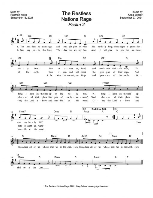Psalm 2: The Restless Nations Rage