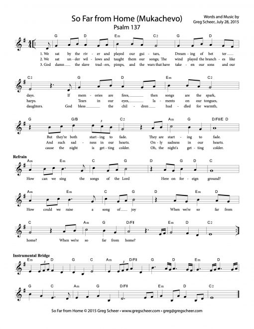 Psalm 137: So Far from Home