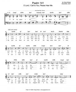 Psalm 141: O Lord, I Call to You, Please Hear Me