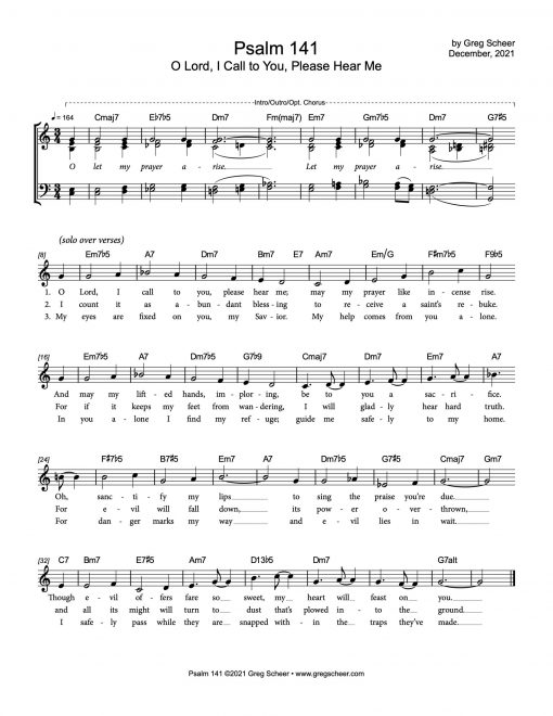 Psalm 141: O Lord, I Call to You, Please Hear Me