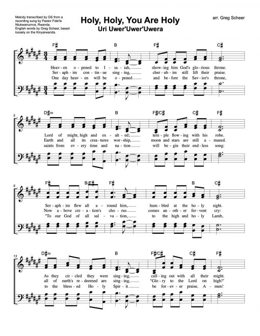 Holy, Holy, You Are Holy/Uri Uwer'Uwer'Uwera