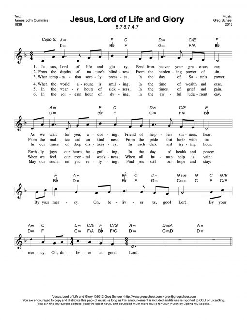 jesus_lord_of_life_and_glory-lead Jesus, Lord of Life and Glory