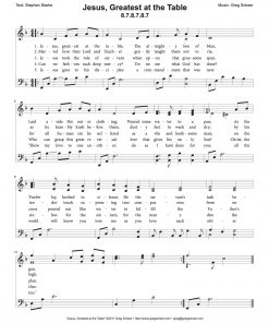 Jesus, Greatest at the Table