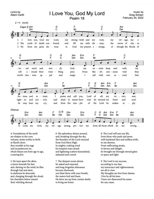 Psalm 18: I Love You, God My Lord