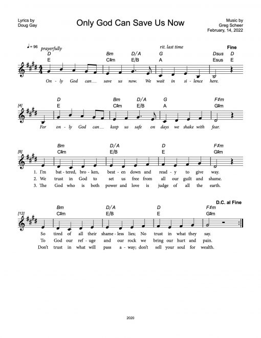 Psalm 62: Only God Can Save Us Now