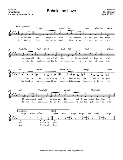 Behold the Love