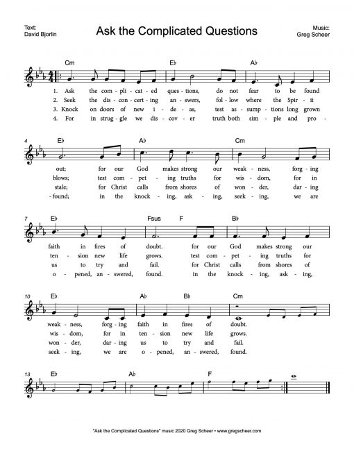 Ask the Complicated Questions