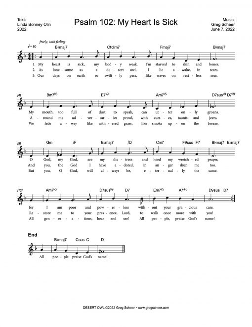 Psalm 102: My Heart Is Sick