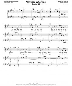 Psalm 125: All Those Who Trust