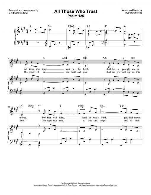 Psalm 125: All Those Who Trust